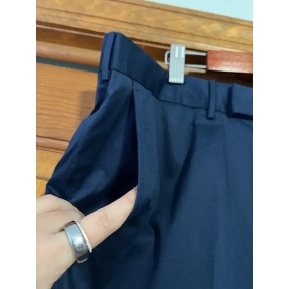 Ermenegildo Zegna Men's Slim Fit Navy Cotton Trousers 56R 39 Luxury (US 38/40)